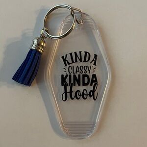 Blue Tassel Key Holder